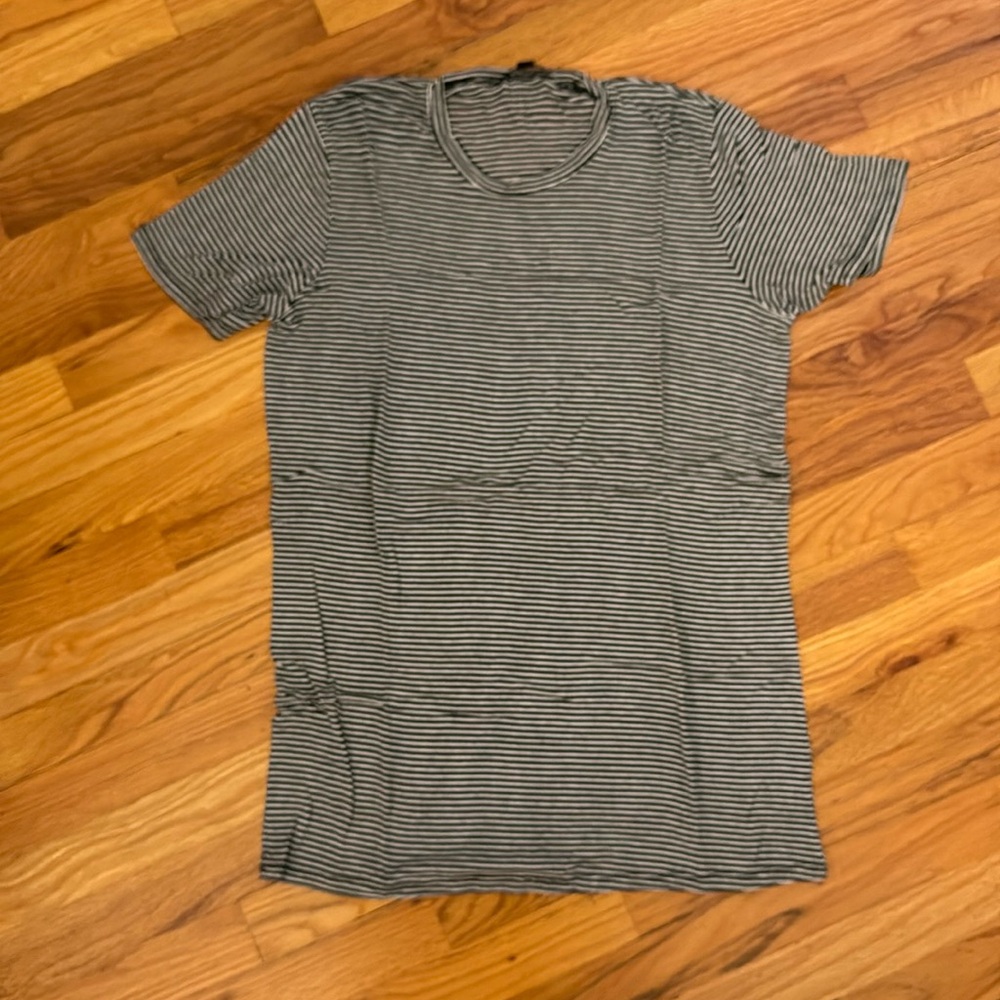 Brandy Melville black and white striped tshirt dress